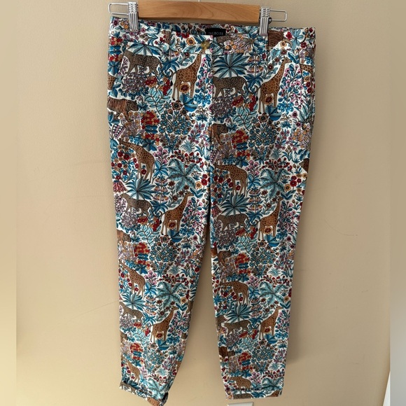 Talbots Relaxed Chino Ankle Length Tropical Safari Pants Women's Size 2 - Picture 2 of 7